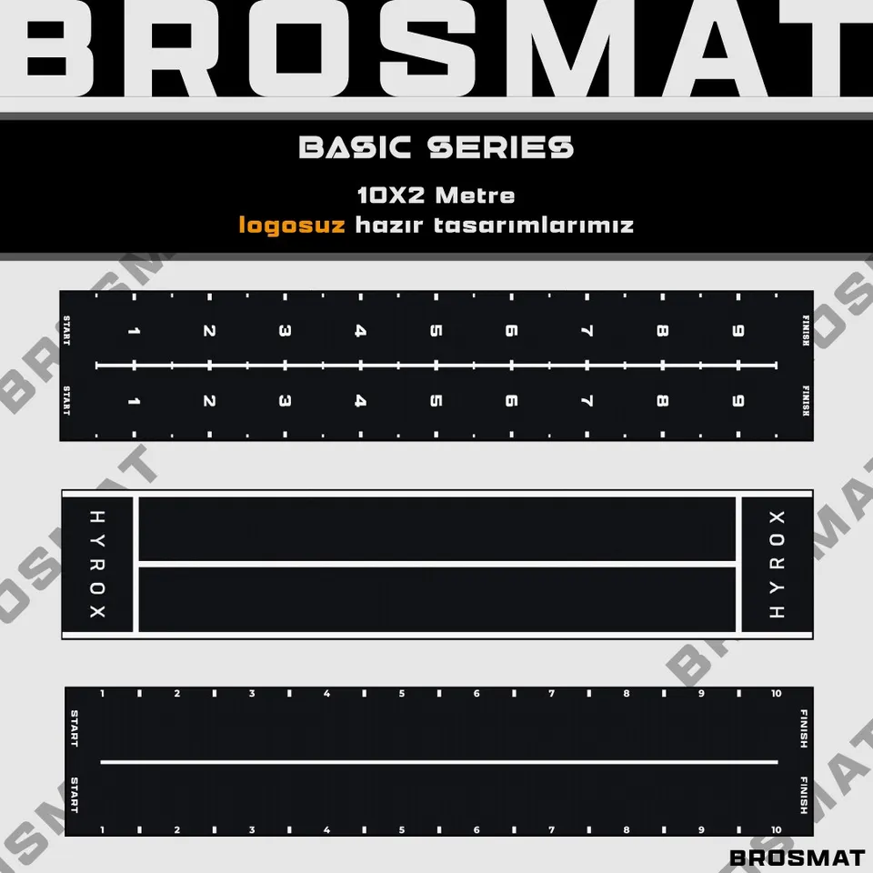Basic Series 10x2 metre logosuz tasarımlar
